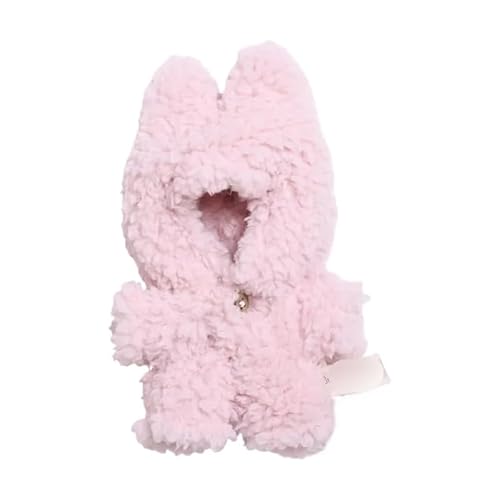 17 cm Puppenkleidung, geeignet für 17 cm große Labubu-Puppen, Zubehör, sitzend, rosa, 1 Overall ohne Puppe 17 cm Puppenkleidung, geeignet für 17 cm große Labubu-Puppen, Zubehör, sitzend, rosa, 1 Overall ohne Puppe von MINGSOLDIER