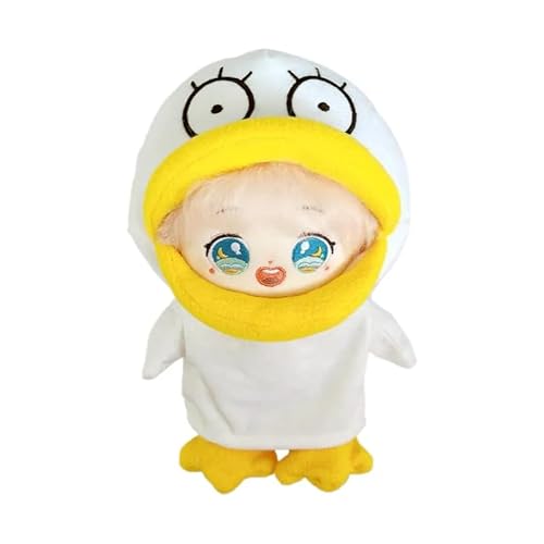 20 cm Puppenkleidung 20 cm Plüschpuppenkleidung 20,1 cm Puppenzubehör Gelbe Ente Set 1 Overall + 1 Paar Schuhe von MINGSOLDIER