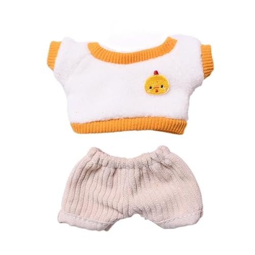 Baumwoll-Puppen-Kleidungs-Set für 16 cm große Luky Cat Puppen, Zubehör, Anzug 1 Hose + 1 Shirt, 2-teiliges Set, keine Puppe Baumwoll-Puppen-Kleidungs-Set für 16 cm große Luky Cat Puppen, Zubehör, Anzug 1 Hose + 1 Shirt, 2-teiliges Set, keine Puppe von MINGSOLDIER