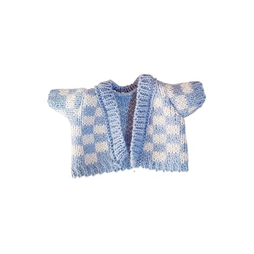 Baumwoll-Puppen-Kleidungsset für 20 cm Plüschpuppen, Zubehör, Anzug 1 blauer Pullover ohne Puppe Baumwoll-Puppen-Kleidungsset für 20 cm Plüschpuppen, Zubehör, Anzug 1 blauer Pullover ohne Puppe von MINGSOLDIER