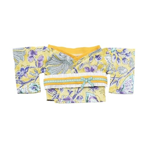 Baumwoll-Puppen-Kleidungsset für 20 cm Plüschpuppen, Zubehör-Anzug, 1 Kummerbund + 1 gelbes Kleid ohne Puppe Baumwoll-Puppen-Kleidungsset für 20 cm Plüschpuppen, Zubehör-Anzug, 1 Kummerbund + 1 gelbes Kleid ohne Puppe von MINGSOLDIER