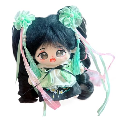 Baumwoll-Puppen-Kleidungsset für 20 cm Plüschpuppen, Zubehör-Anzug, 2Haarnadeln, 2 Spitzen, 1 Rock, Hanfu-Set, keine Puppe Baumwoll-Puppen-Kleidungsset für 20 cm Plüschpuppen, Zubehör-Anzug, 2Haarnadeln, 2 Spitzen, 1 Rock, Hanfu-Set, keine Puppe von MINGSOLDIER