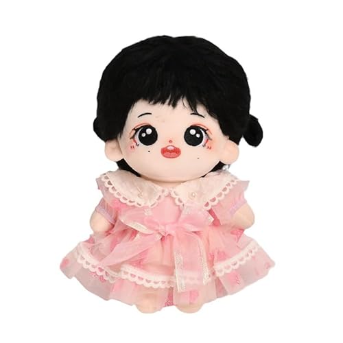 Baumwoll-Puppen-Kleidungsset für 20 cm Plüschpuppen, Zubehör-Anzug, grauer Mantel, 1 Haarnadel + 1 Kleid ohne Puppe Baumwoll-Puppen-Kleidungsset für 20 cm Plüschpuppen, Zubehör-Anzug, grauer Mantel, 1 Haarnadel + 1 Kleid ohne Puppe von MINGSOLDIER