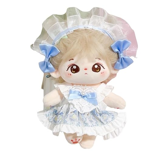 Baumwoll-Puppen-Kleidungsset für 20 cm Plüschpuppen, Zubehör Anzug 1 Kleid + 1 Haarband + 2 Haarnadeln Prinzessin Set t no Doll Baumwoll-Puppen-Kleidungsset für 20 cm Plüschpuppen, Zubehör Anzug 1 Kleid + 1 Haarband + 2 Haarnadeln Prinzessin Set t no Doll von MINGSOLDIER