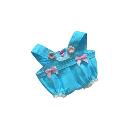 Baumwoll-Puppen-Kleidungsset für 20 cm Plüschpuppen, Zubehör Anzug 1 blauer Strampler ohne Puppe von MINGSOLDIER