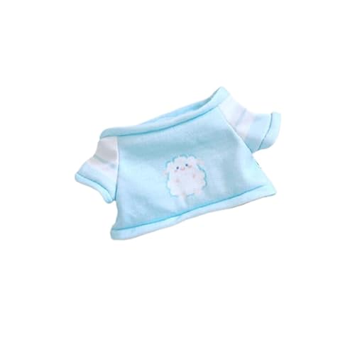 Baumwoll-Puppen-Kleidungsset für 20 cm große Plüschpuppen, Zubehör Anzug 1 blaues Hemd ohne Puppe Baumwoll-Puppen-Kleidungsset für 20 cm große Plüschpuppen, Zubehör Anzug 1 blaues Hemd ohne Puppe von MINGSOLDIER
