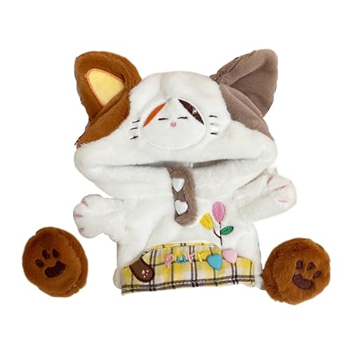 Baumwollkleidungsset für 7,9 Zoll / 20 cm Plüschpuppen, Kostümzubehör 1 weißer Overall + 1 Schuhe keine Puppe von MINGSOLDIER