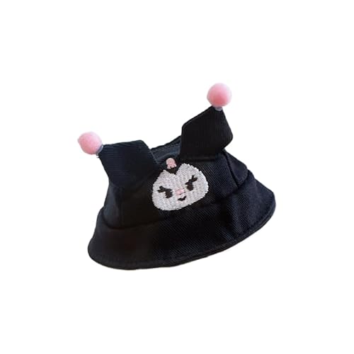 Labubu-Puppen-Kleidungs-Set für 17 cm große Labubu-Zubehör, Anzug ohne Puppe, nur Kleidung (1 schwarzer Teufelshut) von MINGSOLDIER