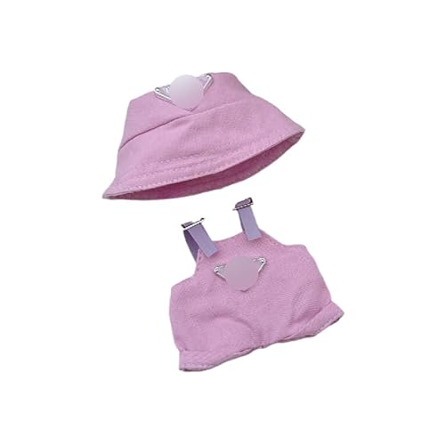 Puppenkleidung, 15 cm - 17 cm, geeignet für Labubu, 17 cm, 15 cm, Puppenzubehör, sitzend, keine Puppe, nur Kleidung, 1 Hut + 1 Strampler, lila Set Puppenkleidung, 15 cm - 17 cm, geeignet für Labubu, 17 cm, 15 cm, Puppenzubehör, sitzend, keine Puppe, nur Kleidung, 1 Hut + 1 Strampler, lila Set von MINGSOLDIER