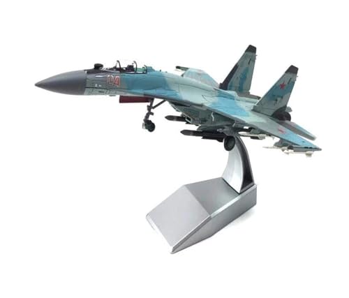Flugzeug Spielzeug Druckguss-Su-35-Jäger Im Maßstab 1:100, Legierung, Militärmodell, Dekorationsdisplay von MINGYTN
