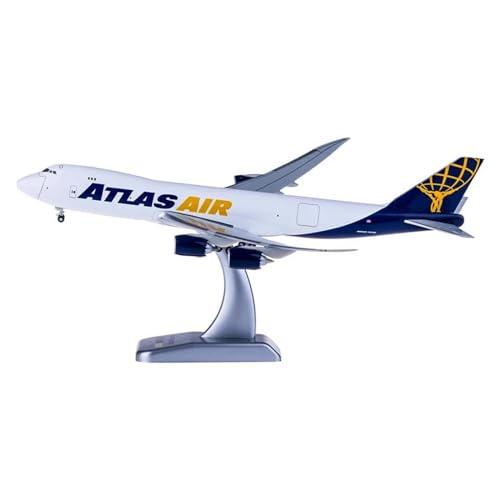 Flugzeug Spielzeug Für Dreamlifter Atlas AIR Airlines B747-8F Mit Rädern Fahrwerken Metalllegierung Flugzeug Flugzeug Sammlermodell 1:400 von MINGYTN