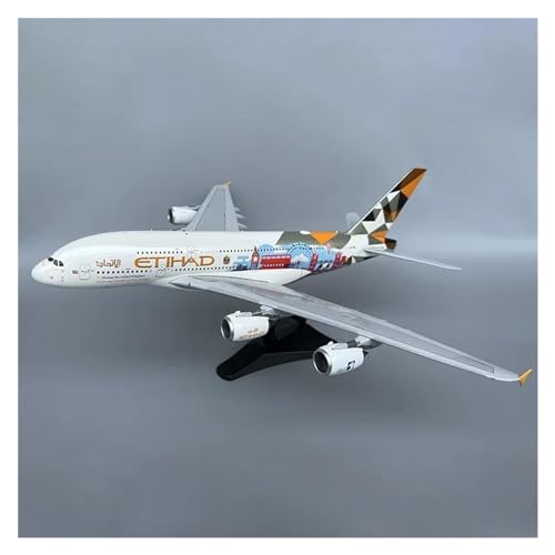 Flugzeug Spielzeug Für Etihad A380 A380 Flugzeugmodell Spielzeug Erwachsene Fans Sammler Souvenir Diecast Maßstab 1:200 von MINGYTN