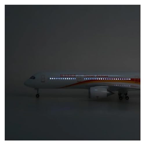 Flugzeug Spielzeug Für Hainan Airlines Resin Flugzeugmodell Zivilluftfahrt Passagier A350 Sammlung Souvenir Display 47cm 1:142 (Größe : with Light) von MINGYTN