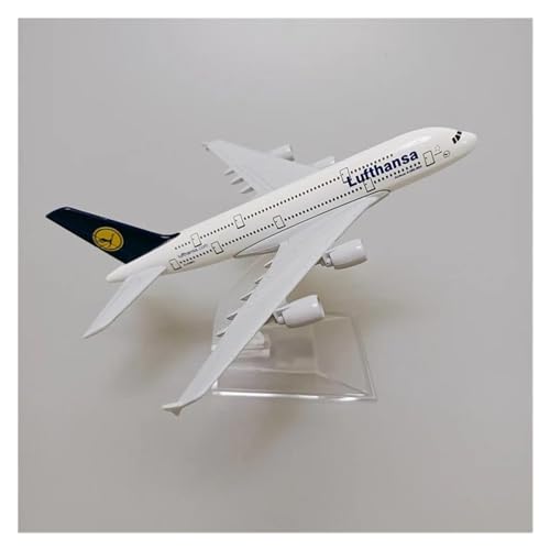 MINGYTN Flugzeug Spielzeug 16 cm Legierungsflugzeug Deutschland AIR Lufthansa Modell Airbus 380 A380 Airlines Airways Flugzeugmodell von MINGYTN
