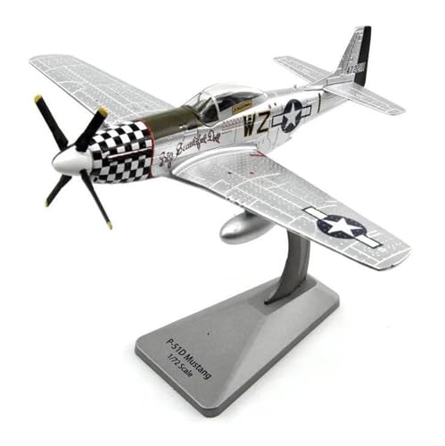 MINGYTN Flugzeug Spielzeug Druckguss-Modell Im Maßstab 1:72 Aus Dem Zweiten Weltkrieg, P-51D-Kämpfer P51, Legierung, Flugzeugmodell, Spielzeug-Display (Größe : EIN) von MINGYTN