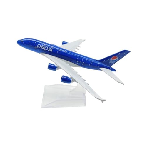 MINGYTN Flugzeug Spielzeug Für Pepsi Blue Airbus A380 Flugzeuge Airways Flugzeug Sammlerstück Flugzeug Modell Flugzeuge Airlines Legierung Druckguss Modell von MINGYTN
