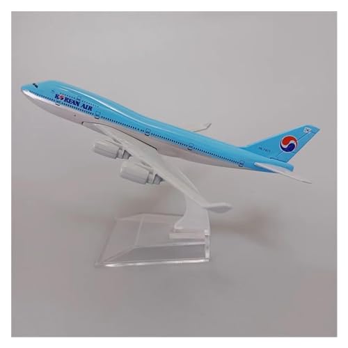 MINGYTN Flugzeug Spielzeug Legierungsmetall Korea Air Korean Airlines Boeing 747 B747 Maßstab 1:400 Druckgussflugzeug Modell Airways Flugzeug Modellflugzeug 16 cm von MINGYTN