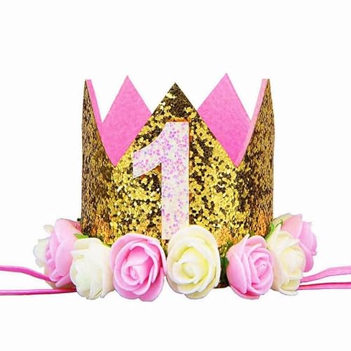 MINGZE 1-3 Jahr Geburtstag Baby Krone, Haarschmuck Stirnband Kopfband Turban Haarband Stirnbänder Prinzessin Tiara Haar Zubehör schmuck Babyschmuck Babygeschenke Golden Für Babys Baby Mädchen Kids (1) MINGZE 1-3 Jahr Geburtstag Baby Krone, Haarschmuck Stirnband Kopfband Turban Haarband Stirnbänder Prinzessin Tiara Haar Zubehör schmuck Babyschmuck Babygeschenke Golden Für Babys Baby Mädchen Kids (1) von MINGZE