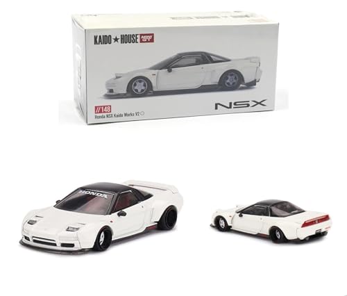 MINI GT Collectibles Diecast Modellauto Kompatibel mit Honda NSX Kaido Works V2 White Limited Edition 1/64 Diecast Modellauto Kaido House KHMG148 MINI GT Collectibles Diecast Modellauto Kompatibel mit Honda NSX Kaido Works V2 White Limited Edition 1/64 Diecast Modellauto Kaido House KHMG148 von MINI GT