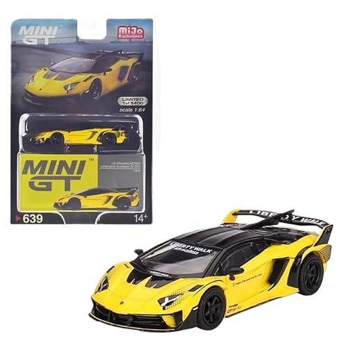 True Scale Miniatures Modellauto Kompatibel mit LB-Silhouette Works Lamborghini Aventador GT EVO Yellow 1/64 Druckguss Modellauto MGT00639 True Scale Miniatures Modellauto Kompatibel mit LB-Silhouette Works Lamborghini Aventador GT EVO Yellow 1/64 Druckguss Modellauto MGT00639 von MINI GT