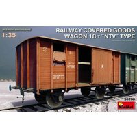 MINIART 35288 1:35 Railway Covered Goods Wagon 18 t "NTV"Ty MINIART 35288 1:35 Railway Covered Goods Wagon 18 t "NTV"Ty von MINIART