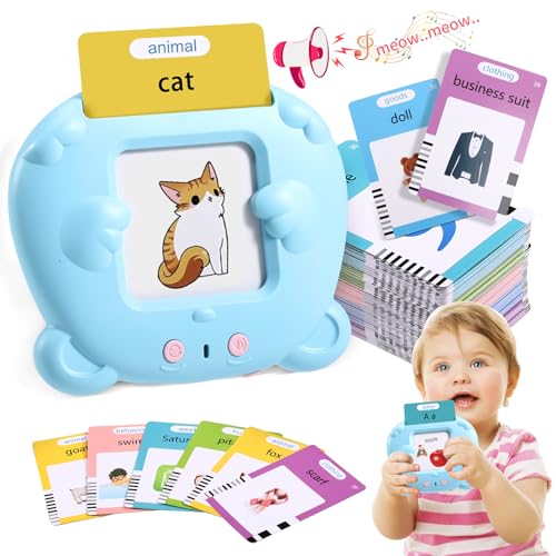 MINIBEAR Talking Flash Cards 255 Blätter 510 Wörter Englisch Sprechende Flashkarten Lernspielzeug Interaktive Spielzeug für 1 2 3 4 5 6 Jahre Alt Jungen Mädchen Hörbar Lernspielzeug von MINIBEAR