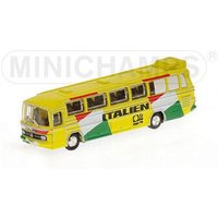 MINICHAMPS® 169035187 1:88 MERCEDES-BENZ O302 (LHD) - FUSSBALL-WELTMEISTERSCHAFT 1974 - MANNSCHAFTSBUS 'ITALIEN' L.E. 999 pcs. von MINICHAMPS