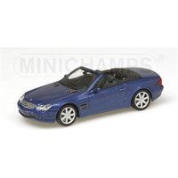 MINICHAMPS® 400031030 1:43 MERCEDES BENZ SL CABRIO - 2001 - BLUE METALLIC von MINICHAMPS