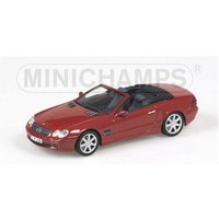 MINICHAMPS® 400031032 1:43 MERCEDES BENZ SL CABRIO - 2001 - RED METALLIC von MINICHAMPS
