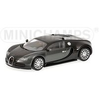 MINICHAMPS® 400110820 1:43 BUGATTI VEYRON - 2009 - BLACK METALLIC/GREY METALLIC L.E. 2208 pcs. von MINICHAMPS