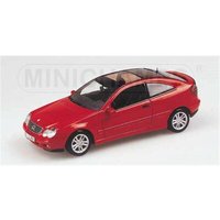 MINICHAMPS® 430030000 1:43 MERCEDES-BENZ C-CLASS SPORTS COUPE (CL203) - 2001 - RED von MINICHAMPS