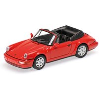 MINICHAMPS® 430067330 1:43 PORSCHE 911 CARRERA 2 CABRIOLET - 1990 - RED L.E. 504 pcs. von MINICHAMPS