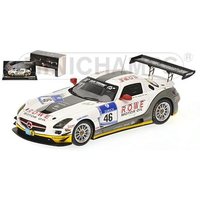 MINICHAMPS® 437110346 1:43 MERCEDES-BENZ SLS AMG GT3 - ROWE RACING - BULLITT/ZEHE/SCHWAGER/RADER - 24H NÜRBURGRING 2011 L.E. 511 pcs. von MINICHAMPS