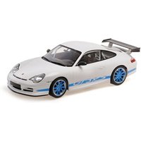 MINICHAMPS 1:18 PORSCHE 911 GT3 RS - 2002 - WHITE W/BLUE STRIPES MINICHAMPS 1:18 PORSCHE 911 GT3 RS - 2002 - WHITE W/BLUE STRIPES von MINICHAMPS