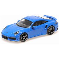 MINICHAMPS 1:43 PORSCHE 911 (992) TURBO S COUPE SPORT DESIGN - 2021 - BLUE von MINICHAMPS