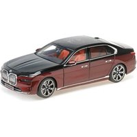 MINICHAMPS 110023201 1:18 BMW i7 - 2022 - BLACK METALLIC/RED METALLIC von MINICHAMPS