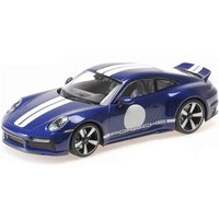 MINICHAMPS 155062006 1:18 PORSCHE 911 (992) SPORT CLASSIC - 2022 - BLUE METALLIC W/STRIPE von MINICHAMPS