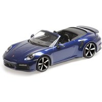 MINICHAMPS 155069081 1:18 PORSCHE 911 (992) TURBO S CABRIOLET - 2020 - BLUE METALLIC von MINICHAMPS