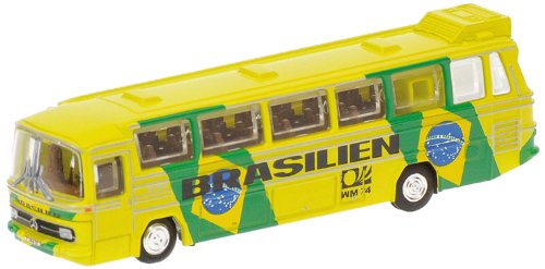 MINICHAMPS 169035186 - Mercedes-Benz O302 (LHD) - Fussball-Weltmeisterschaft, Mannschaftsbus Brasilien, Maßstab: 1:160 von MINICHAMPS