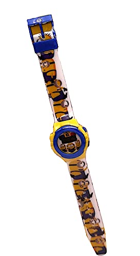 Minions Unisex Kinder Uhr mit Kunststoff Armband ke02 von MINIONS