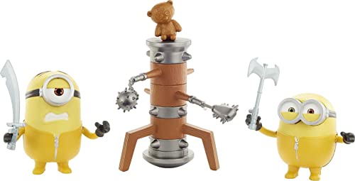 Mattel Minions GMF17 - Minions: Auf der Suche nach dem Mini-Boss, Kampfsport-Minions (ca. 16cm), bewegliche undinteraktive Actionfigur mit Kung-Fu-Zubehörteilen, tolles Geschenk, ab 4 Jahren von Mattel Minions