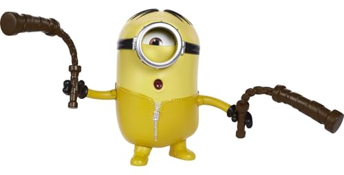 Minions GMD96 - ,,Minions: Auf der Suche nach dem Mini-Boss", Kung Fu Stuart Actionfigur, ca. 10 cm, Filmfigur-Spielzeug mit Nunchaku, Geschenk für Kinder ab 4 Jahren von Mattel