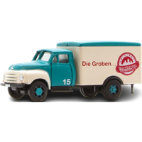 LEMKE COLLECTION LC3242 MINIS 1:160 Opel Blitz Pritsche / Plane "Eiliger Bratwursttransport" von MINIS 1:160