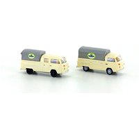 LEMKE COLLECTION LC3899 MINIS 1:160 2er Set VW Bus T2 Postbräu Pritsche/Plane von MINIS 1:160