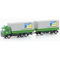 LEMKE COLLECTION LC4632 MINIS 1:160 MAN F90 3-achs Wechselpritschen-Hängerzug Cretschmar Cargo von MINIS 1:160