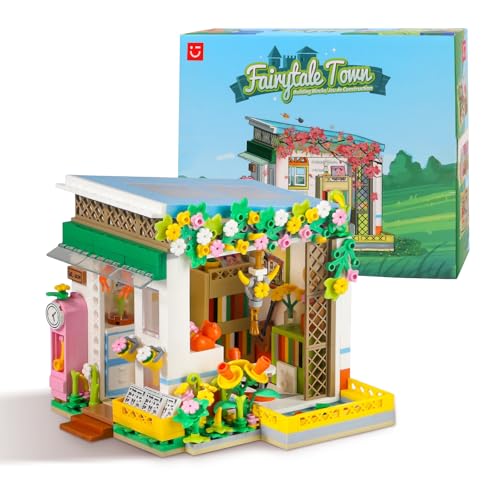 MINISO Bauspielzeug Set, 618PCS Konstruktionsspielzeug for Kinder, Blume Klemmbausteine, Lernspielzeug für Jungen und Mädchen, Geschenk für Kinder von 6+ Jahren von MINISO
