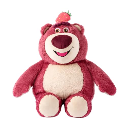 MINISO Lotso Kuscheltier, Toy Story Lotso Plüschtier 25 * 16 cm, Süße Lotso Plüschfigur mit Erdbeeren, Leicht & Weich Plüsch Toys zum Kuscheln und Spielen von MINISO