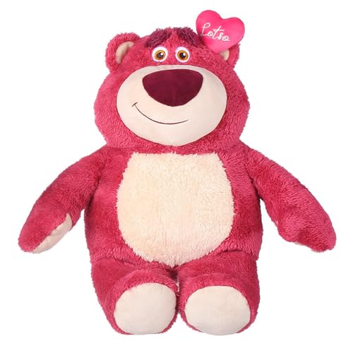 MINISO Lotso Kuscheltier, Toy Story Lotso Plüschtier 25x19 cm, Süße Lotso Plüschfigur mit Erdbeergeruch, Leicht & Weich Plüsch Toys zum Kuscheln und Spielen, Lotso Plush Toy von MINISO