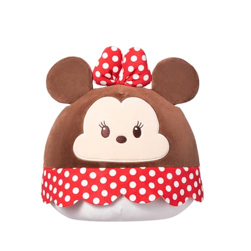 Minnie Mouse Kuscheltier 12.6 inch/32 cm, Runder Minnie Mouse Plüschfigur, Dun Dun Sammlung Minnie Stofftiere Toys für Kinder, Leicht & Weich Plüsch zum Kuscheln und Spielen von MINISO