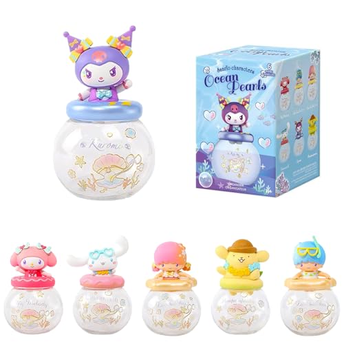 MINISO Blind Box, Kuromi Blind Box Figuren, 6,3 cm Ozean-Perlen, zufällige Kuromi My Melody Cinnamoroll Pompompurin Little Twin Stars Blind Box Spielzeug für Geburtstagsgeschenk, 1 Stück MINISO Blind Box, Kuromi Blind Box Figuren, 6,3 cm Ozean-Perlen, zufällige Kuromi My Melody Cinnamoroll Pompompurin Little Twin Stars Blind Box Spielzeug für Geburtstagsgeschenk, 1 Stück von MINISO